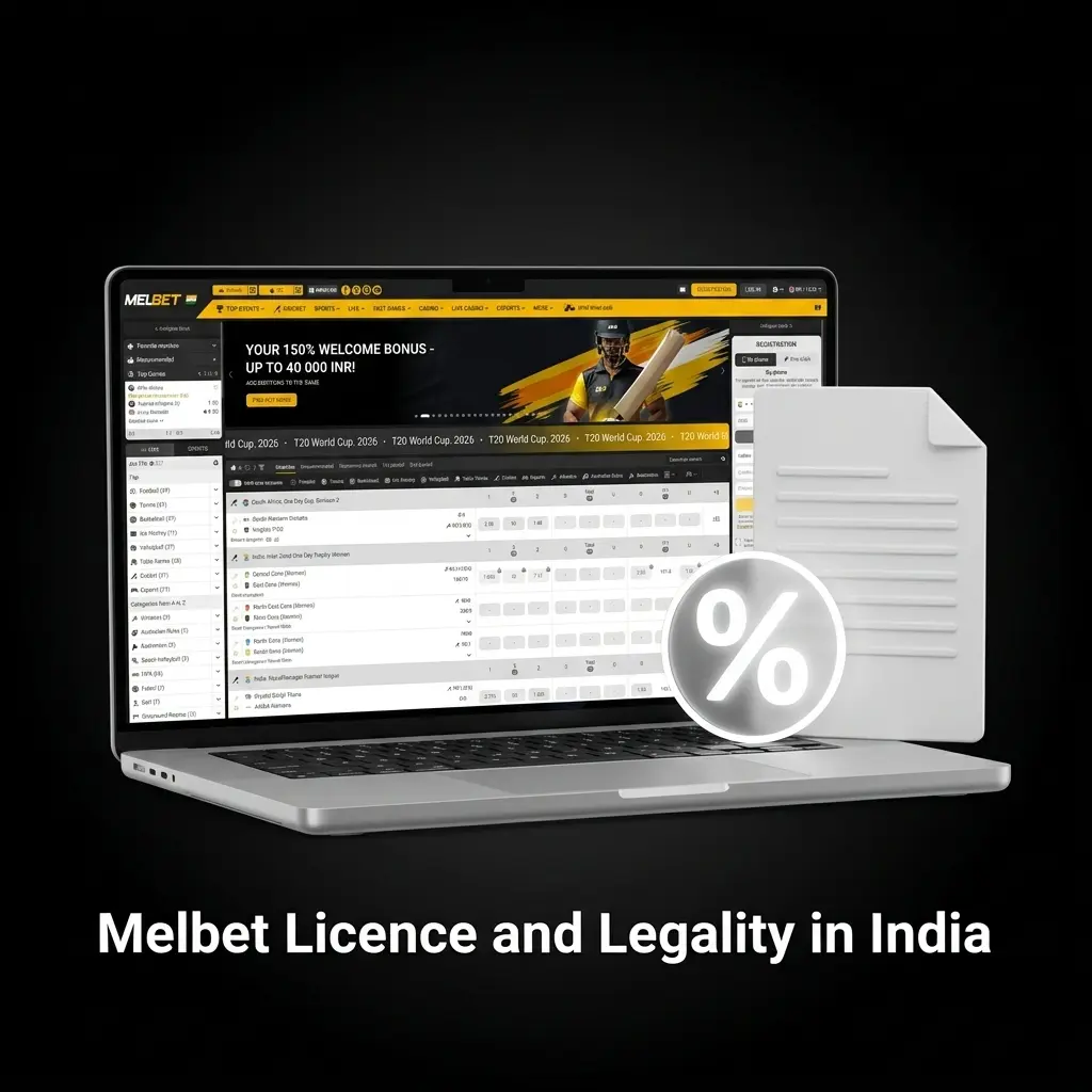 Melbet holds Curacao eGaming Licence No. 8048/JAZ, legally accessible to Indian players with SSL encryption and responsible gaming tools.