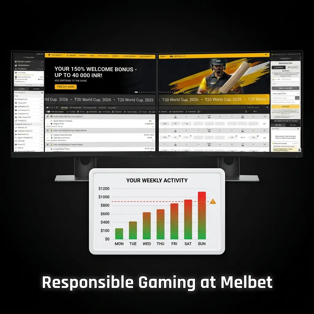 Melbet responsible gaming tools in India including deposit limits, self-exclusion, and session controls for safe play